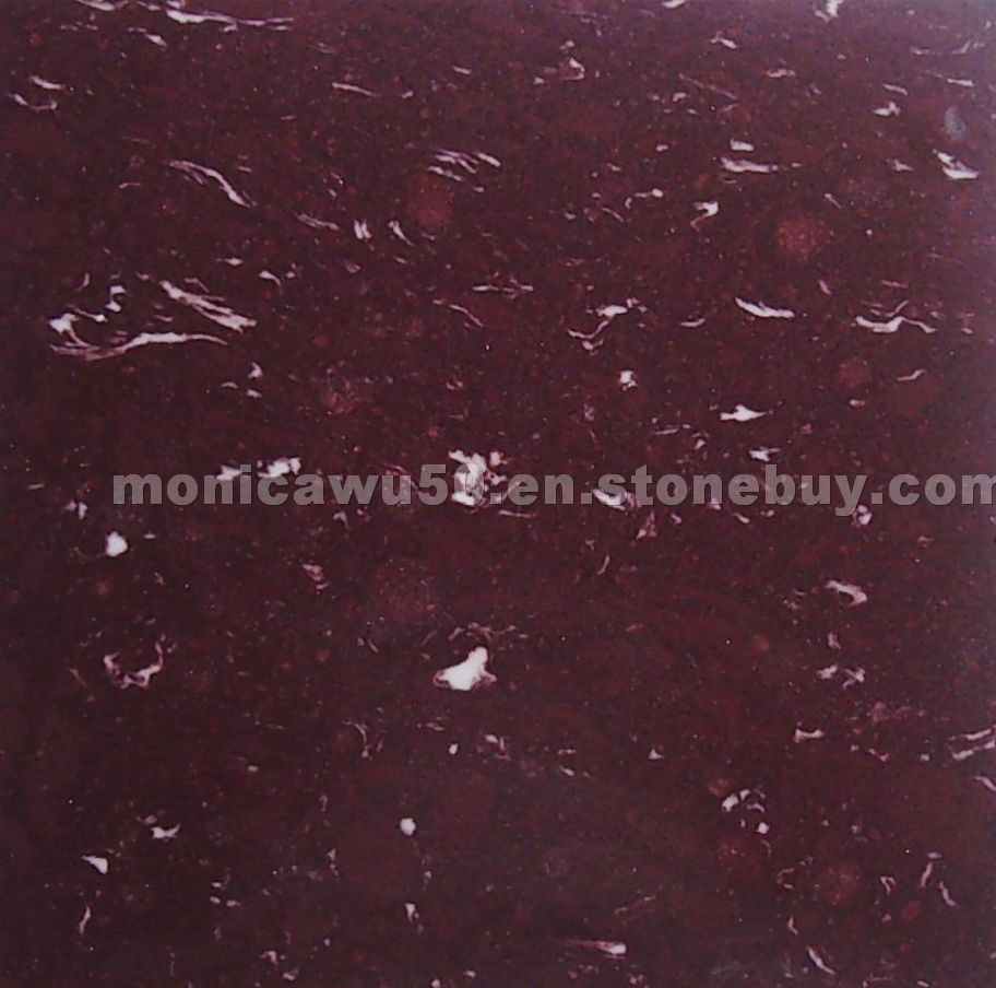 Purplish Red Agglomerate Marble - BM39851