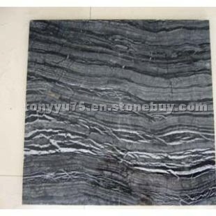 Black Cloudy Vein Tile