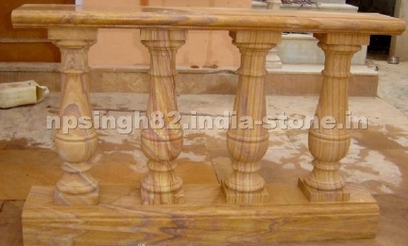Balustrade in Rainbow Sandstone