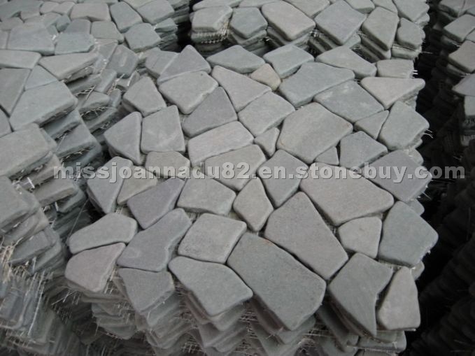 Green sandstone mosaic tiles Green sandstone mosaic tiles