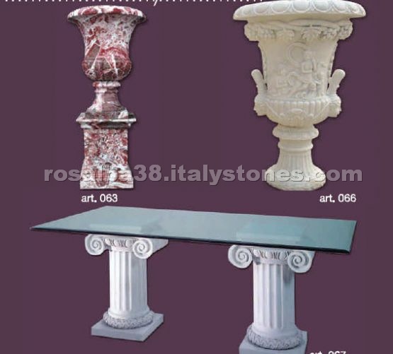Marble Vases, Tables