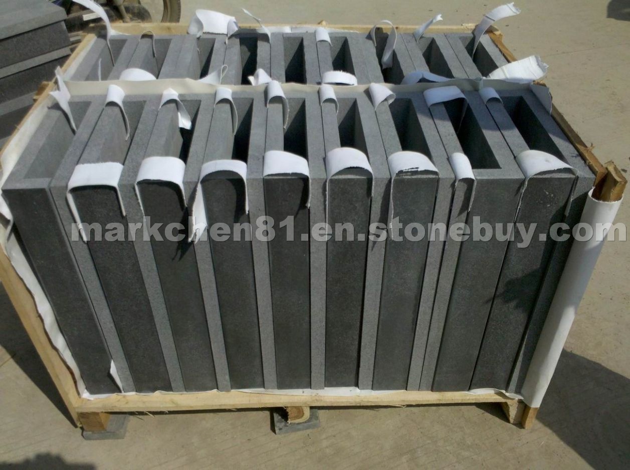 honed blue stone swimming pool coping tiles
