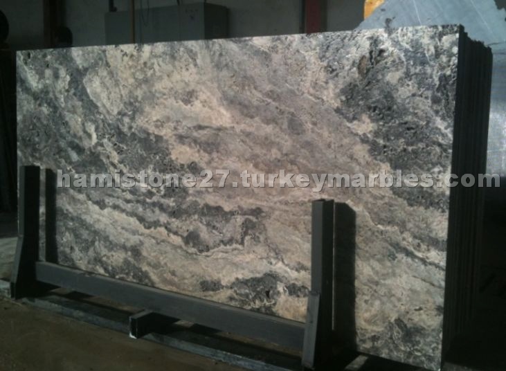 Silver travertine