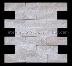 White quartzite mosaic 1