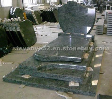 Butterfly Blue Granite Tombstone Butterfly Blue Granite Tombstone