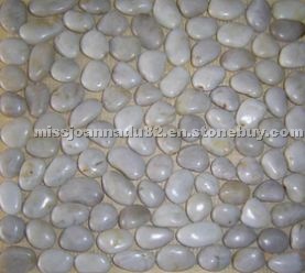 Pebble stone on net,grey pebble Pebble stone on net,grey pebble