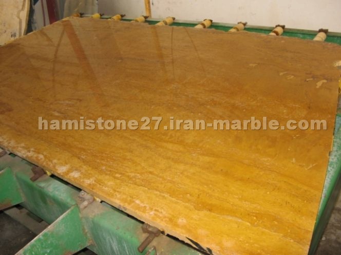 Yellow travertine