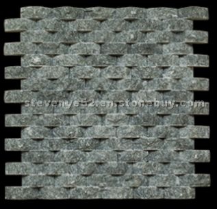 Grey quartzite mosaic