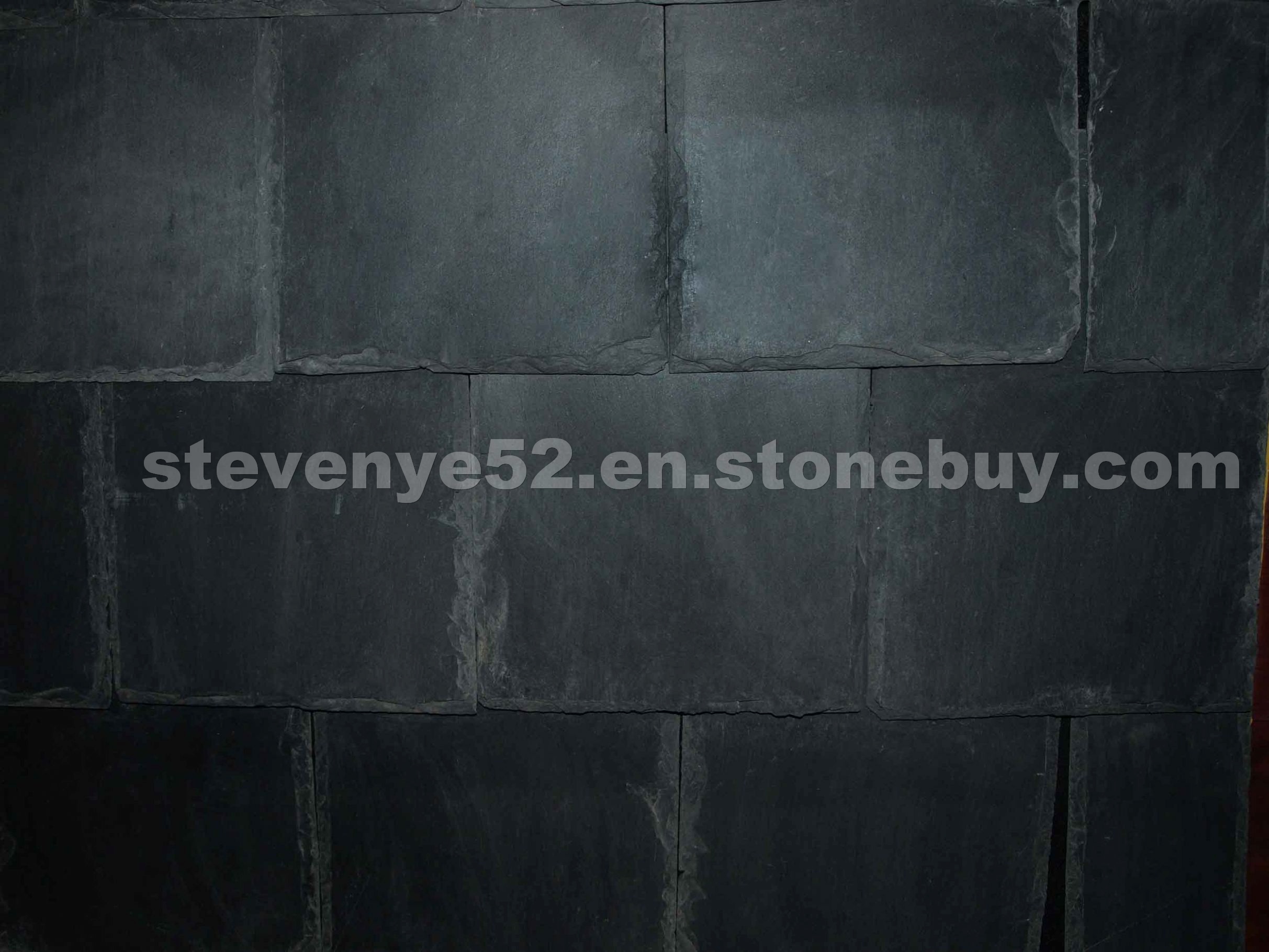 Black roofing slate