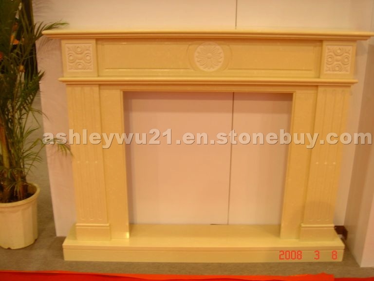 Limestone Carved Fireplace 7