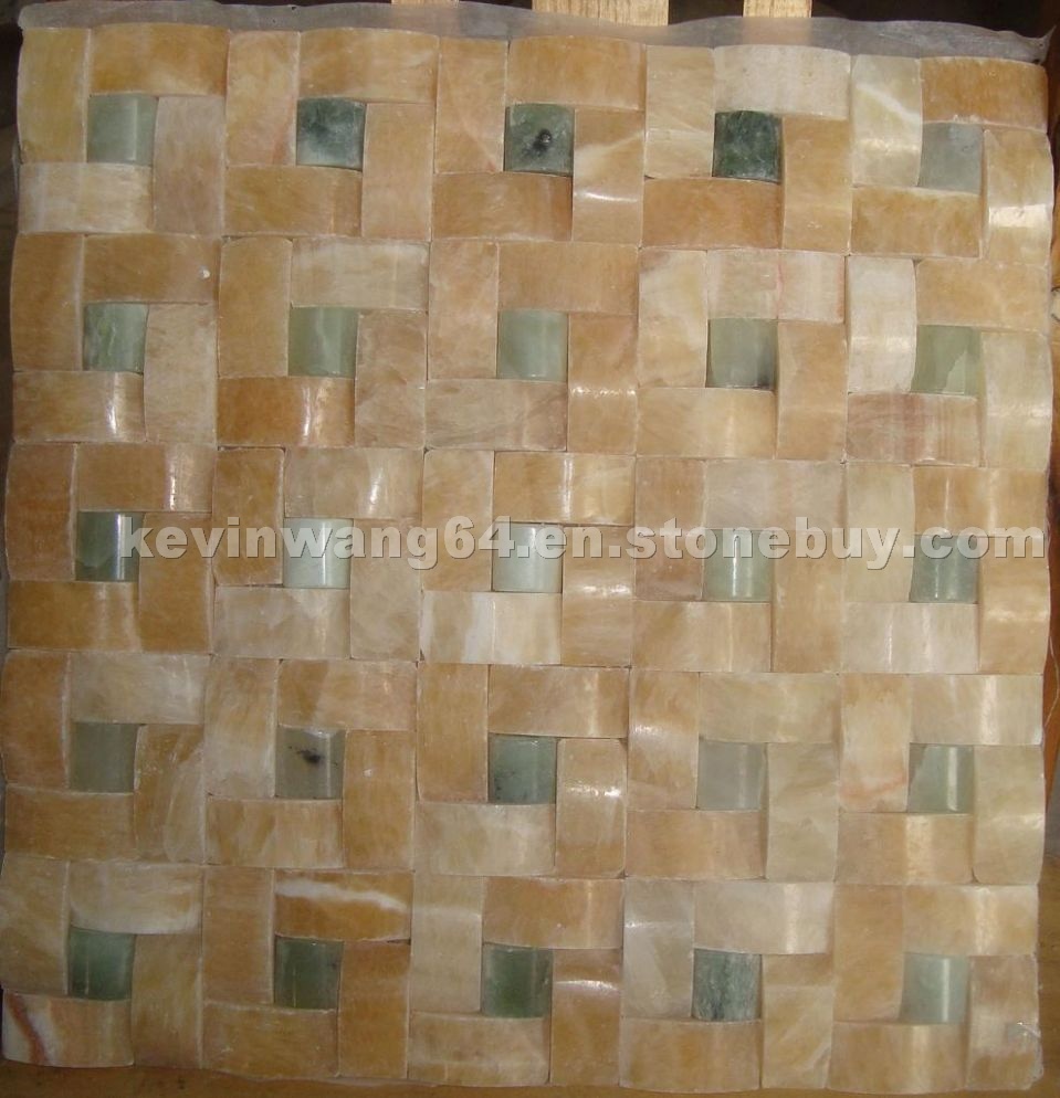 yellow onyx mosaic