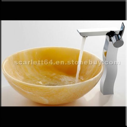 Yellow Onyx Sink Sink