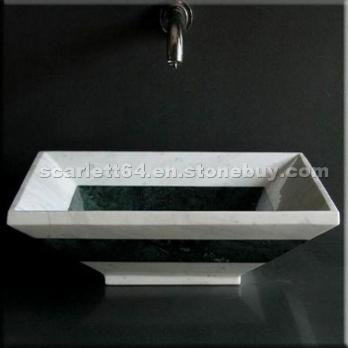 White and green Marble Sink White and green Marble Sink