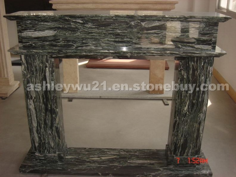 Green Marble Fireplace