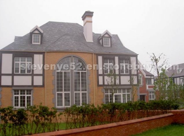 Grey roofing slate project