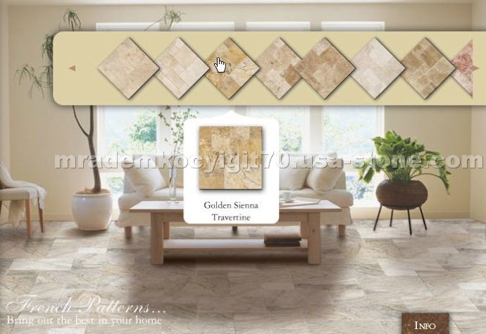 Travertine French Pattern