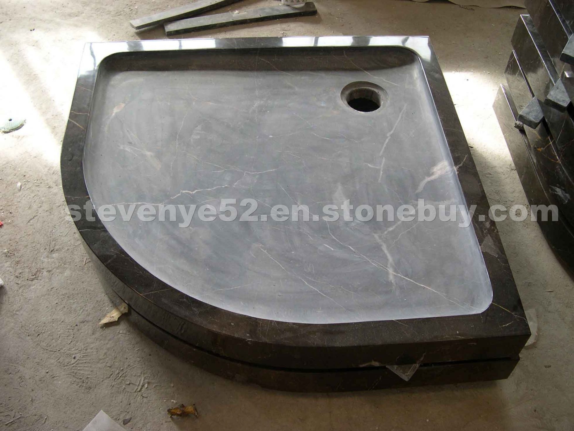 Emperador dark marble shower tray