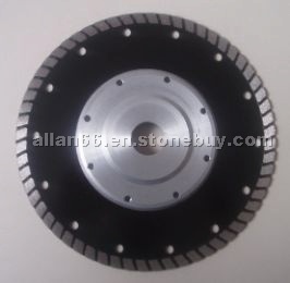 Turbo blade with flange