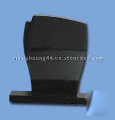 Black granite monument tombstone