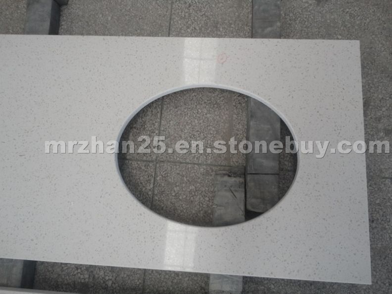 white quartz stone vanitytops
