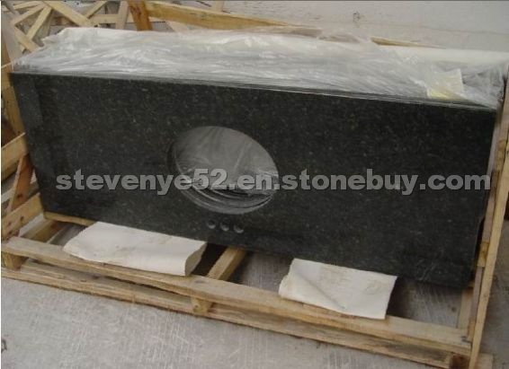 Verde Uba Tuba granite vanity top