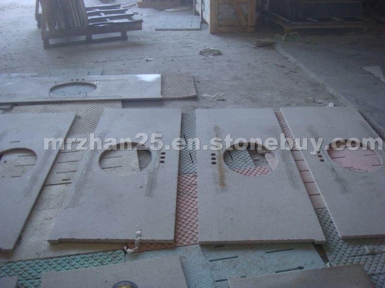 China yellow granite vanitytops