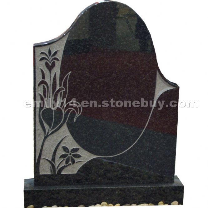 Absolute Black granite headstone
