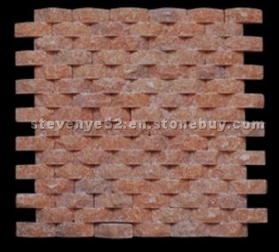 Pink quartzite mosaic