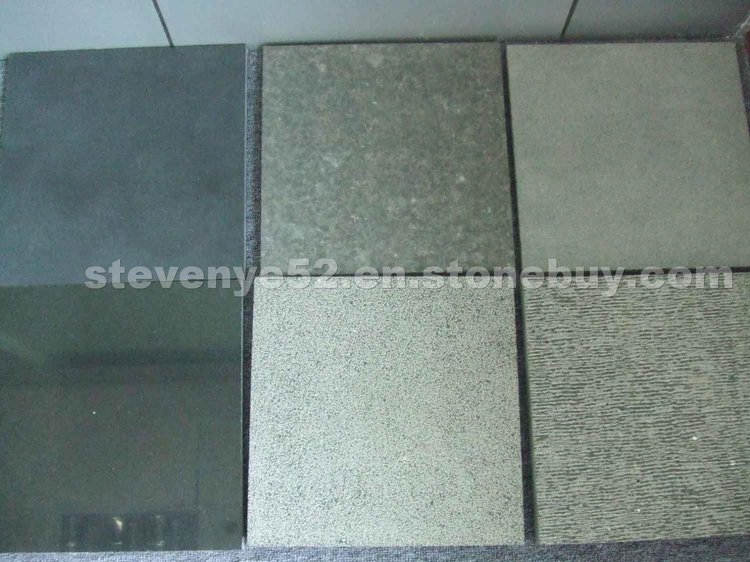 Basalt different finishes