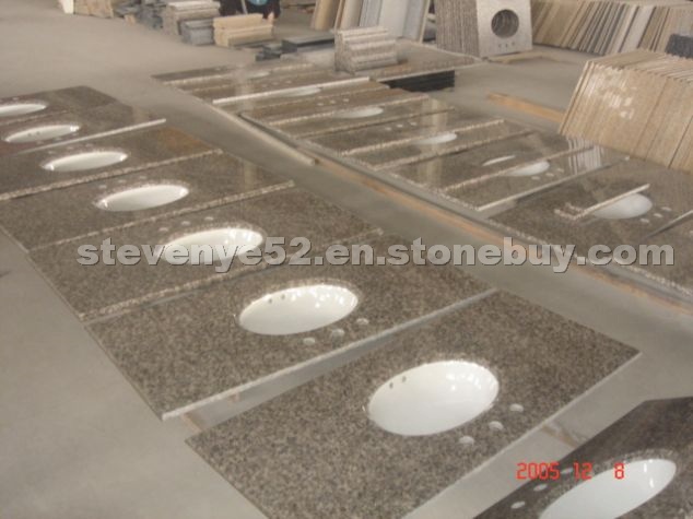 Sunset gold granite vanity top