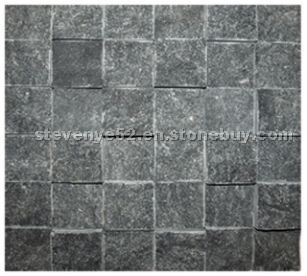 Black quartzite mosaic