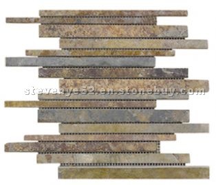 Rust slate mix mosaic 2