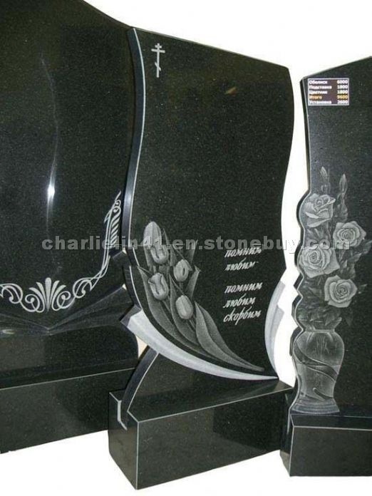 Black Granite Headstone Black Granite Headstone