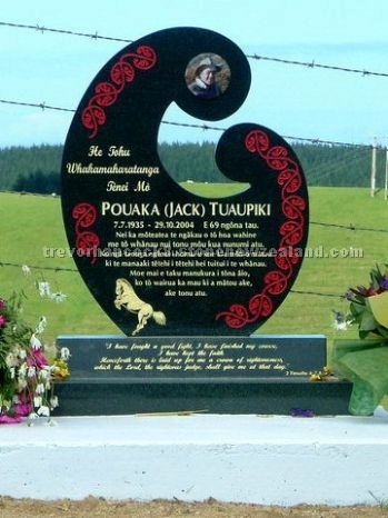 Maori Design Headstone