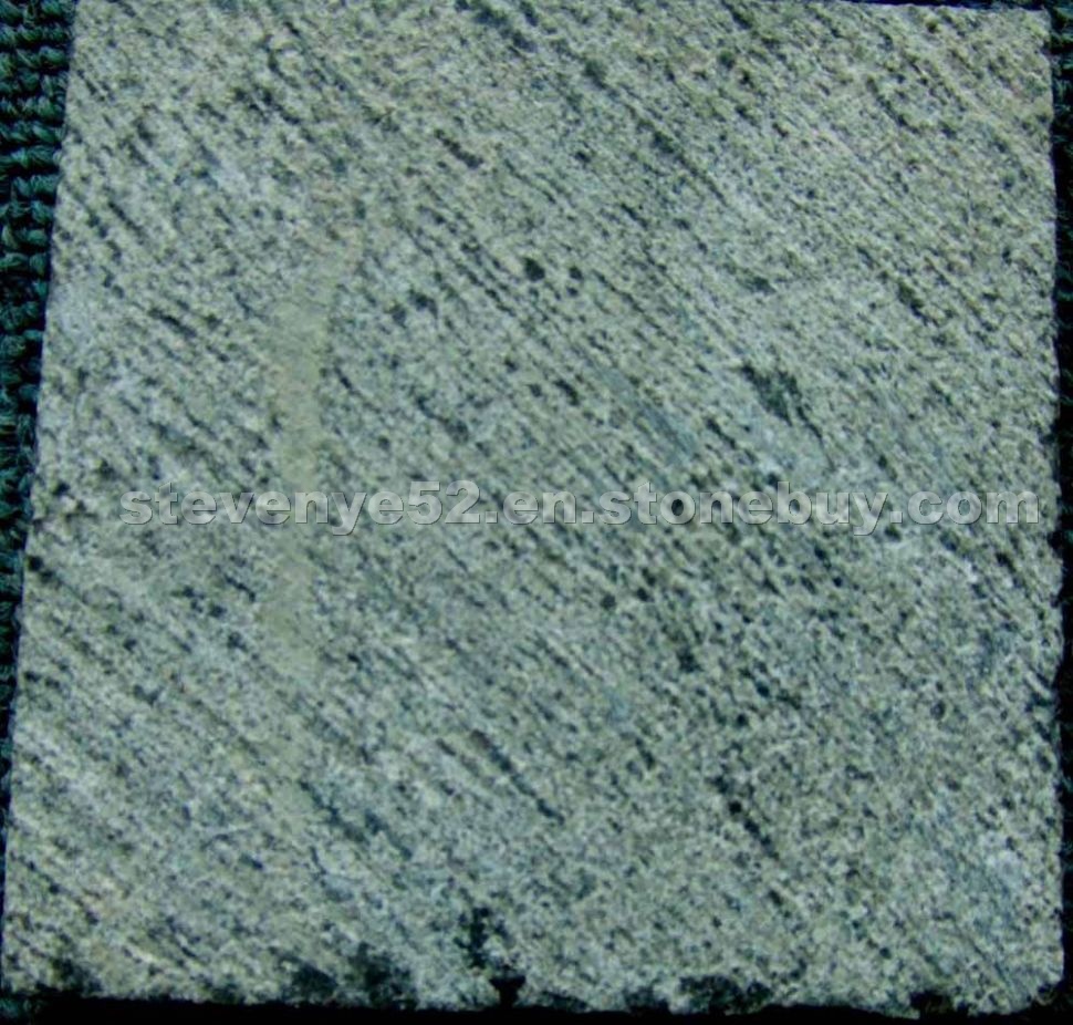 Blue limestone chiselled