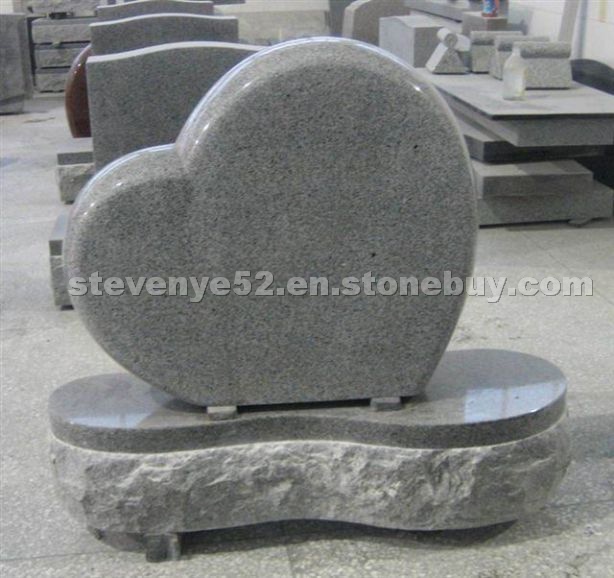 Padang light granite headstone