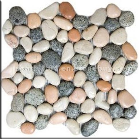 Glazed Mixed Pebble Tile Glazed Mixed Pebble Tile