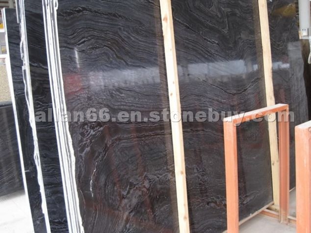 Black Wooden Marble