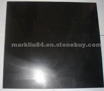 Black granite slabs and tiles