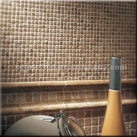 China Emperador Light Marble Mosaic Tile China Emperador Light Marble Mosaic Tile