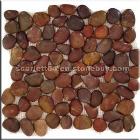 Polished Auburn Pebble Tile Polished Auburn Pebble Tile
