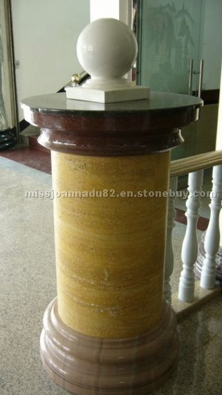Travertine and Marble Columns Travertine and Marble Columns