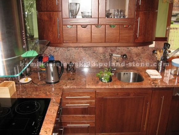 Juparana Bordeaux Granite Countertop