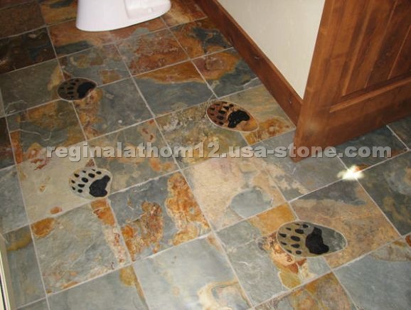Multicolor Slate Floor Tiles