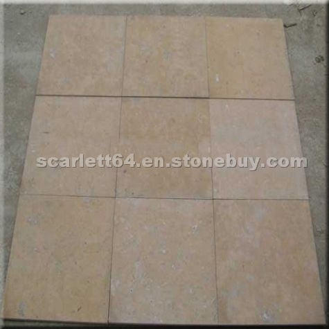 Chinese Beige Limestone Honed Tiles