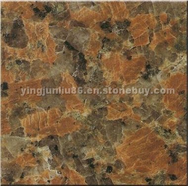 Maple red granite slab