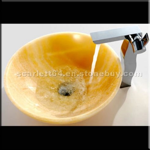 Yellow Onyx Sink