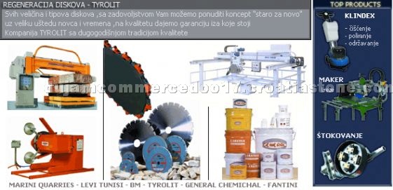Machines for processing stone (new or used)
