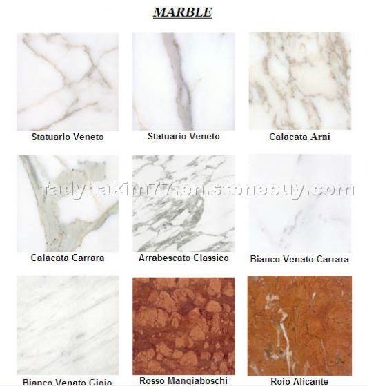 Marble Slabs, Tiles, Blocks