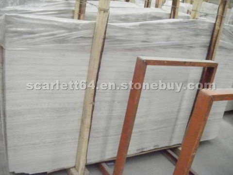 Wooden White Marble Slabs